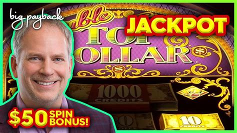 JACKPOT HANDPAY! Double Top Dollar Slot Video.